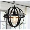 Image 1 : DL147X-LA 16-Inch Pendant Light Fixture with Black and Bronze Finish