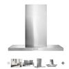 Image 1 : Whirlpool WVW57UC0FS Range Hood, 30 inch Exterior Width, Chimney, Wall Mounted, 400 CFM, Accepts Bot