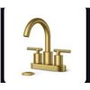 Image 1 : FORIOUS FB-30030BG Matte Brushed Gold Bathroom Sink Faucet Set