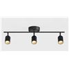 Image 1 : Shura Black 3-Light Track Light with Adjustable Heads, Integrated LED Bulbs, 2 ft. Track Lighting Ki