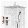 Image 1 : 10 Inches Ceiling Mount Shower System CA-C1003 Bathroom Luxury Rain Mixer Shower Combo Set Wall Moun