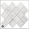 Image 1 : Avenzo 12-in x 12-in White Marble Arabesque Mosaic Tiles – 5/box