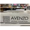 Image 3 : Avenzo 12-in x 12-in White Marble Arabesque Mosaic Tiles – 5/box