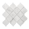 Image 1 : Avenzo 12-in x 12-in White Marble Arabesque Mosaic Tiles – 5/box