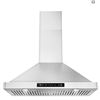 Image 1 : 30 inch Wall Mount Range Hood 800CFM, with DC Motor, Stainless Steel Vent Hood with 6 Speeds Exhaust