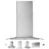 Image 2 : Whirlpool 30-inch Curved Glass Wall Mount Range Hood WVW51UC0LS