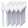 Image 1 : Prestee 300 Clear Plastic Forks – Heavy Duty Utensils – Disposable Forks [x=#8211/