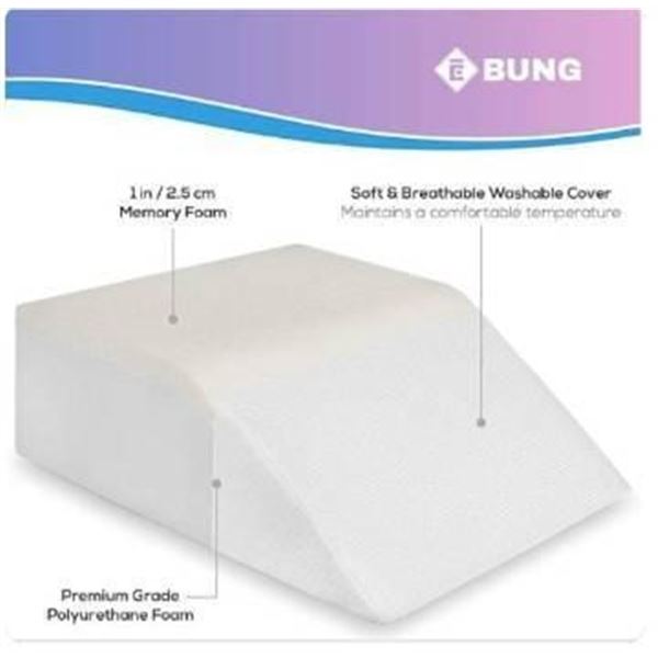 Ebung Memory Foam Leg Elevation Pillow – Support Pillow to Raise Feet for Better Elevation,