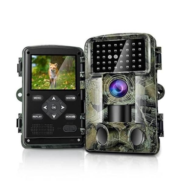 Haza Trail Wildlife Camera 58MP 2inch Huge Screen Game Trail Camera with Memory Card