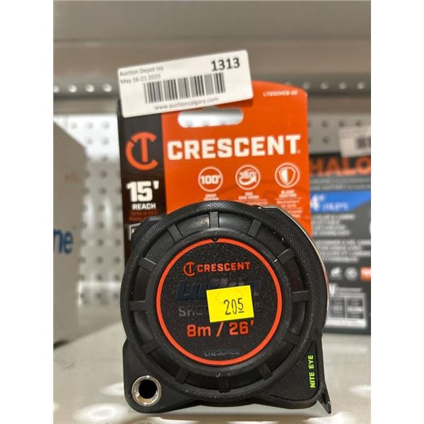 Crescent L1125CME8-02 8m/26ft Tape Measure with 15ft Reach