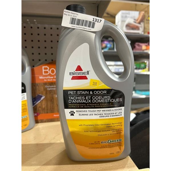 Bissell Pet Stain & Odor Cleaning Solution, 2X Concentrated, 1.53L
