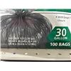 Image 2 : 30-Gallon Garbage Bags, 1.2 Mil Thickness, 100 Bags