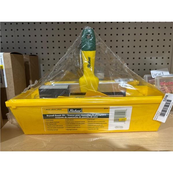 Richard 30144 Drywall Repair Kit with 7 Pieces