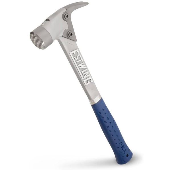 ESTWING AL-PRO Aluminum Framing Hammer – 14 oz Straight Rip Claw with Milled Face & Shock R