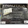 Image 3 : Nautica Twin Sheet Set, 100% Cotton, 200 Thread Count