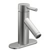 Image 1 : Moen 6100 Level One-Handle Low Arc Bathroom Faucet (Chrome)