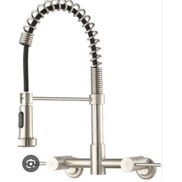 Single-Handle Pull-Down Kitchen Faucet with Installation Guide
