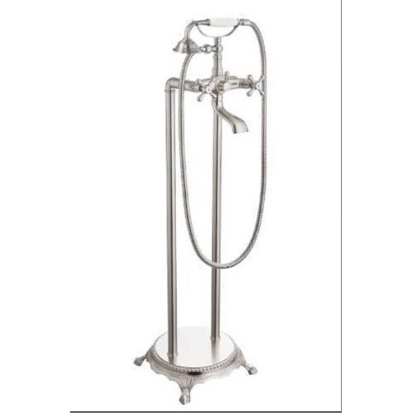 Sanitary Wares Floor Standing Bathtub Faucet with Hose and Fixtures