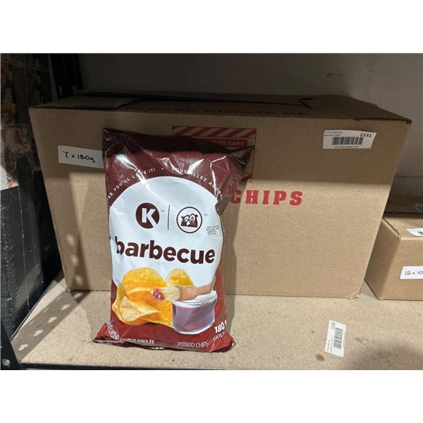 K Barbecue Potato Chips, 180g Snack Bag