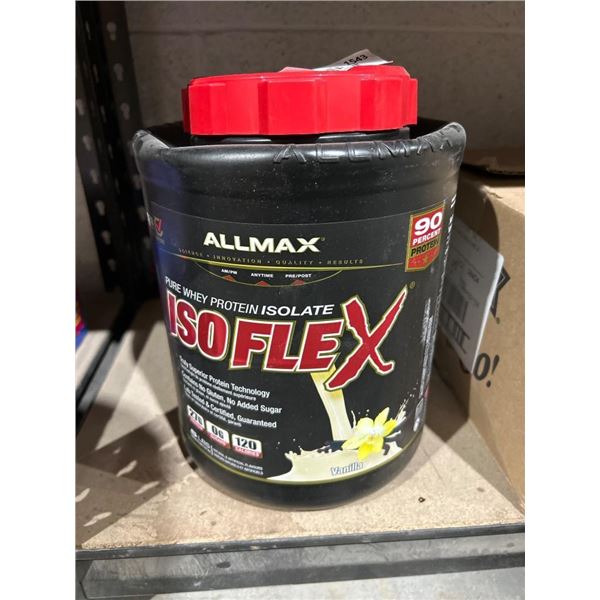 Allmax Isoflex Pure Whey Protein Isolate Vanilla 2lb 90 Servings
