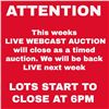 Image 1 : THIS WEEKS AUCTION WILL NOT BE LIVE STREAMED. ALL LOTS CLOSE TIMED AT 6PM