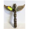 Image 1 : BRASS "VANCOUVER BC" TOTEM POLE 13"