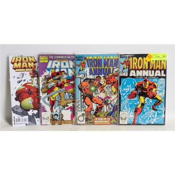4 VINTAGE IRON MAN COMICS