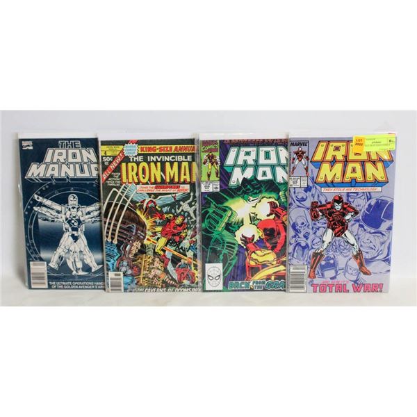 4 VINTAGE IRON MAN COMICS