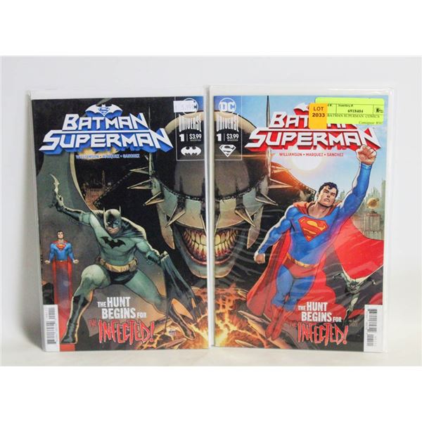 2 BATMAN SUPERMAN  COMICS