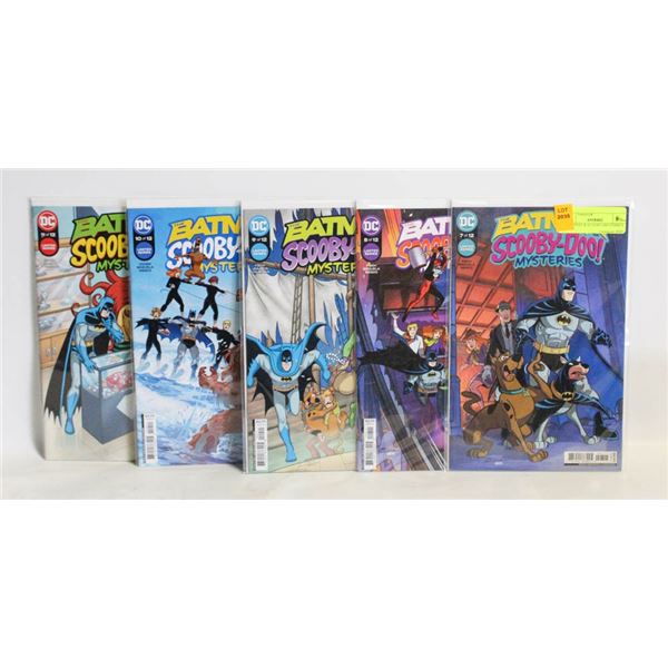 6 BATMAN & SCOOBY-DO COMICS
