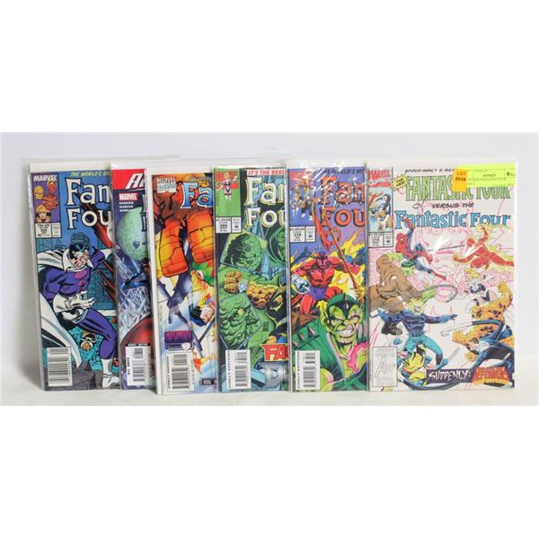 6 VINTAGE FANTASTIC FOUR COMICS