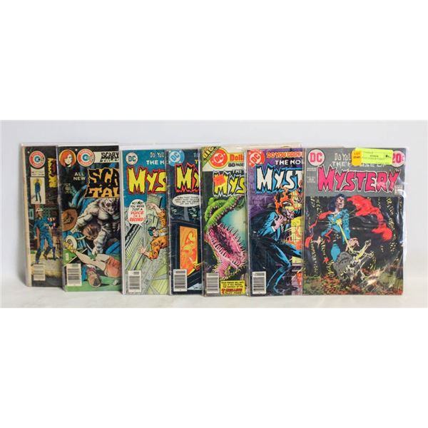 7 VINTAGE HORROR COMICS