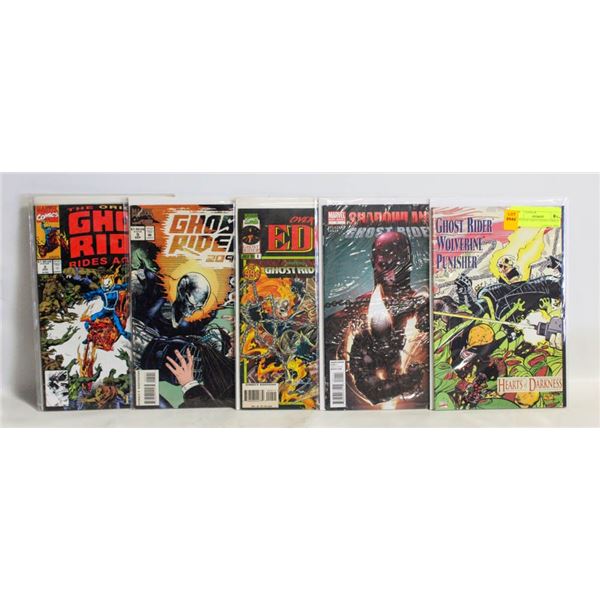 5 VINTAGE GHOST RIDER COMICS