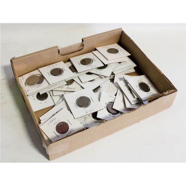 US BOX NICKELS & PENNIES VARIOUS YEARS
