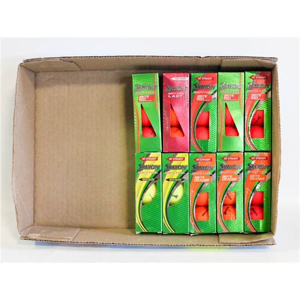 RECLAIMED COLOURED SRIXON GOLF BALLS,
