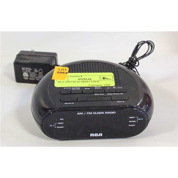 RCA AM/FM ALARM CLOCK