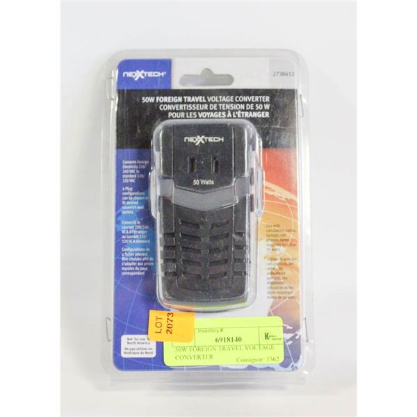 50W FOREIGN TRAVEL VOLTAGE CONVERTER