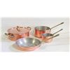 Image 1 : COPPER/ALUMINUM POT/PAN SET – 5 PIECES
