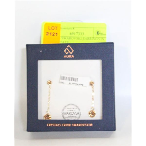ESTATE SWAROVSKI EARRINGS IN BOX-ESTATE