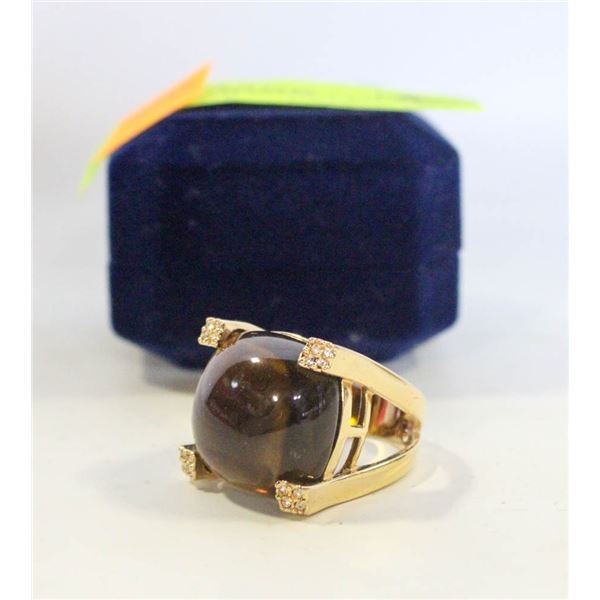 ESTATE HALLMARKED LARGE RING IN BOX-ESTATE