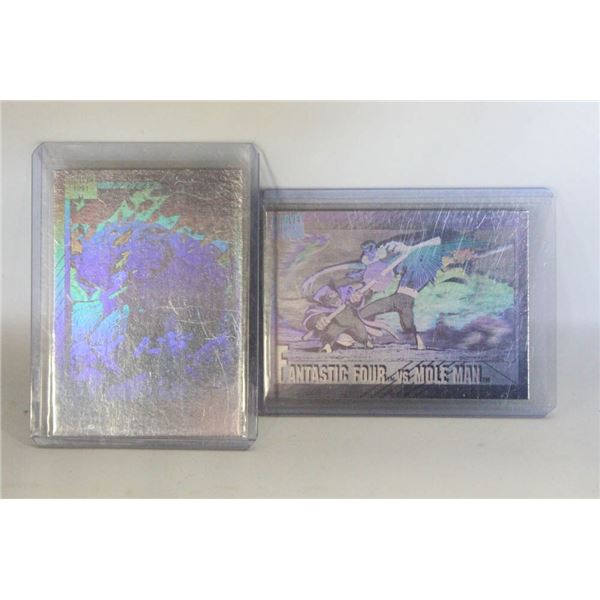 1991 MARVEL HOLOGRAMS #H2 & #H5 FANTASTIC FOUR