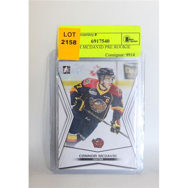 CONNOR MCDAVID PRE ROOKIE CARD