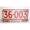 Image 1 : 1940 SASKATCHEWAN LICENSE PLATE
