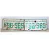 Image 1 : 1964 MATCHING SASKATCHEWAN LICENSE PLATES