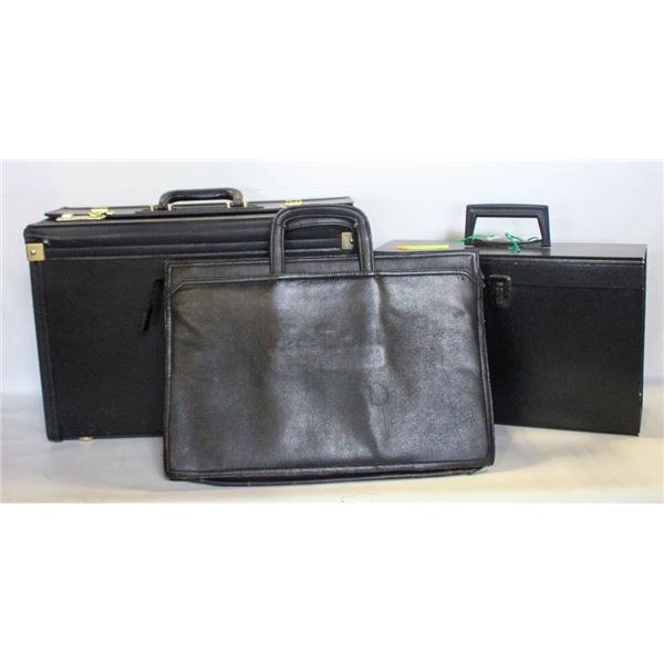 ATTACHE CASE + 2 FILE BRIEFCASES