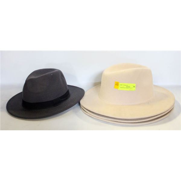 4 MENS XL FELT COWBOY HATS