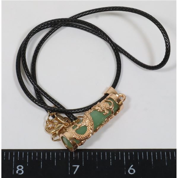 NEW GLOW IN THE DARK GREEN DRAGON DESIGN PENDANT
