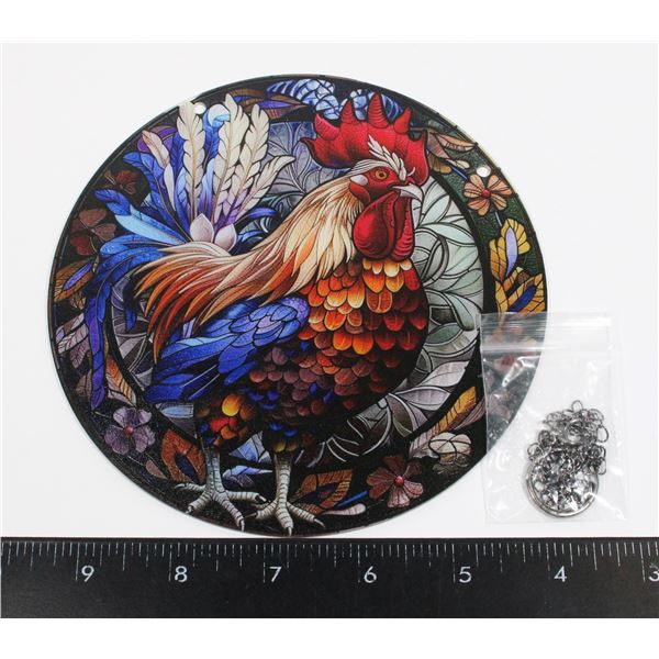 NEW ROOSTER THEME HANGING WINDOW LIGHT