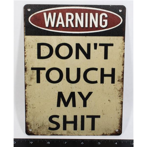 NEW FUNNY "DON'T TOUCH MY …" WOOD WALL ART
