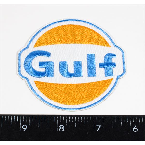 NEW GULF OIL THEME SEW ON PATCH